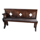 Oak garden bench
