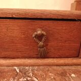 Wooden and marble dressing table