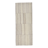 Beige & Brown Kilim Runner Rug, 95x257Cm