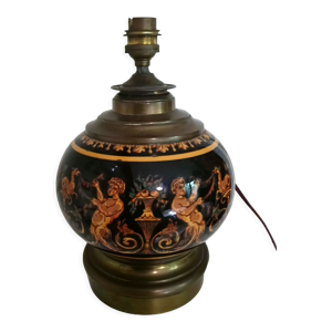 lampe en faïence de - gien