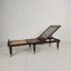 Late 19th Century English Oak Campaign Daybed with Original Cane Webbing