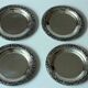 6 stainless steel coasters by WMF - marked - Vintage from the 60s