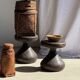 Pawn Brown - Stool, side table in the shape of a brown pawn.