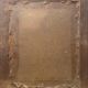 Old watercolor painting "House, winter landscape" + frame