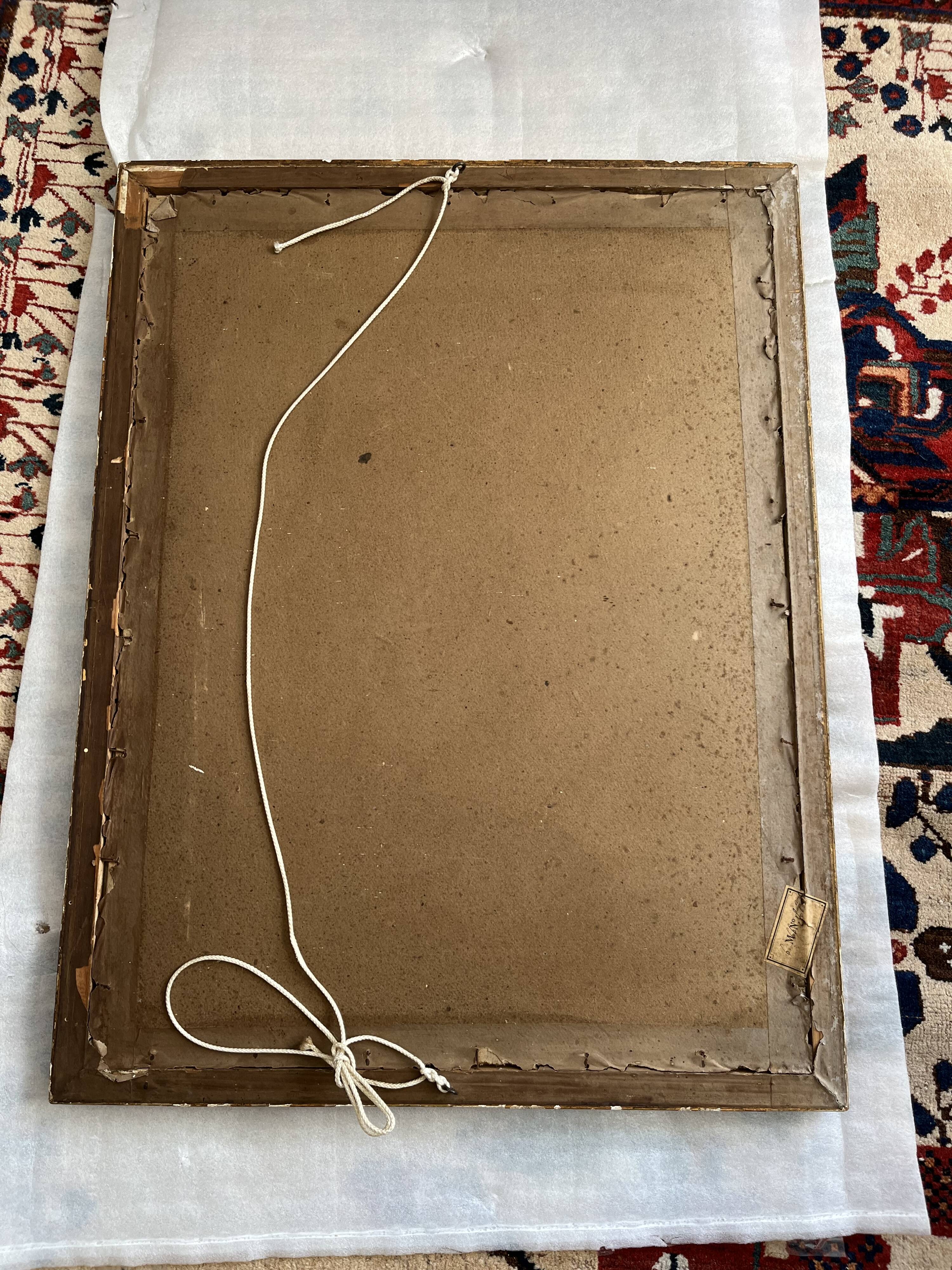 Watercolor by the painter Henri Joubert (1873 - ?), Autumn Landscape