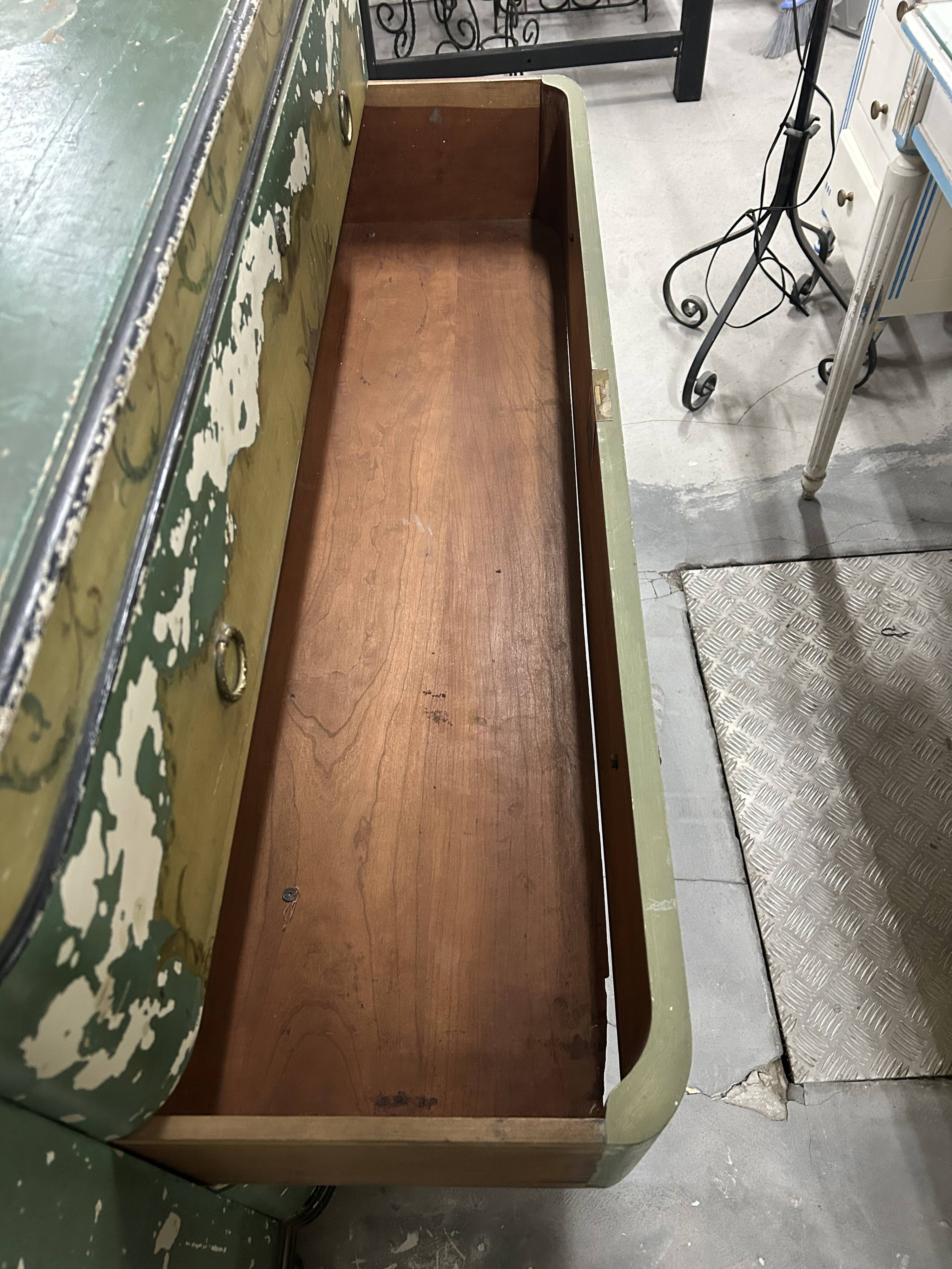 Painted wooden chest of drawers