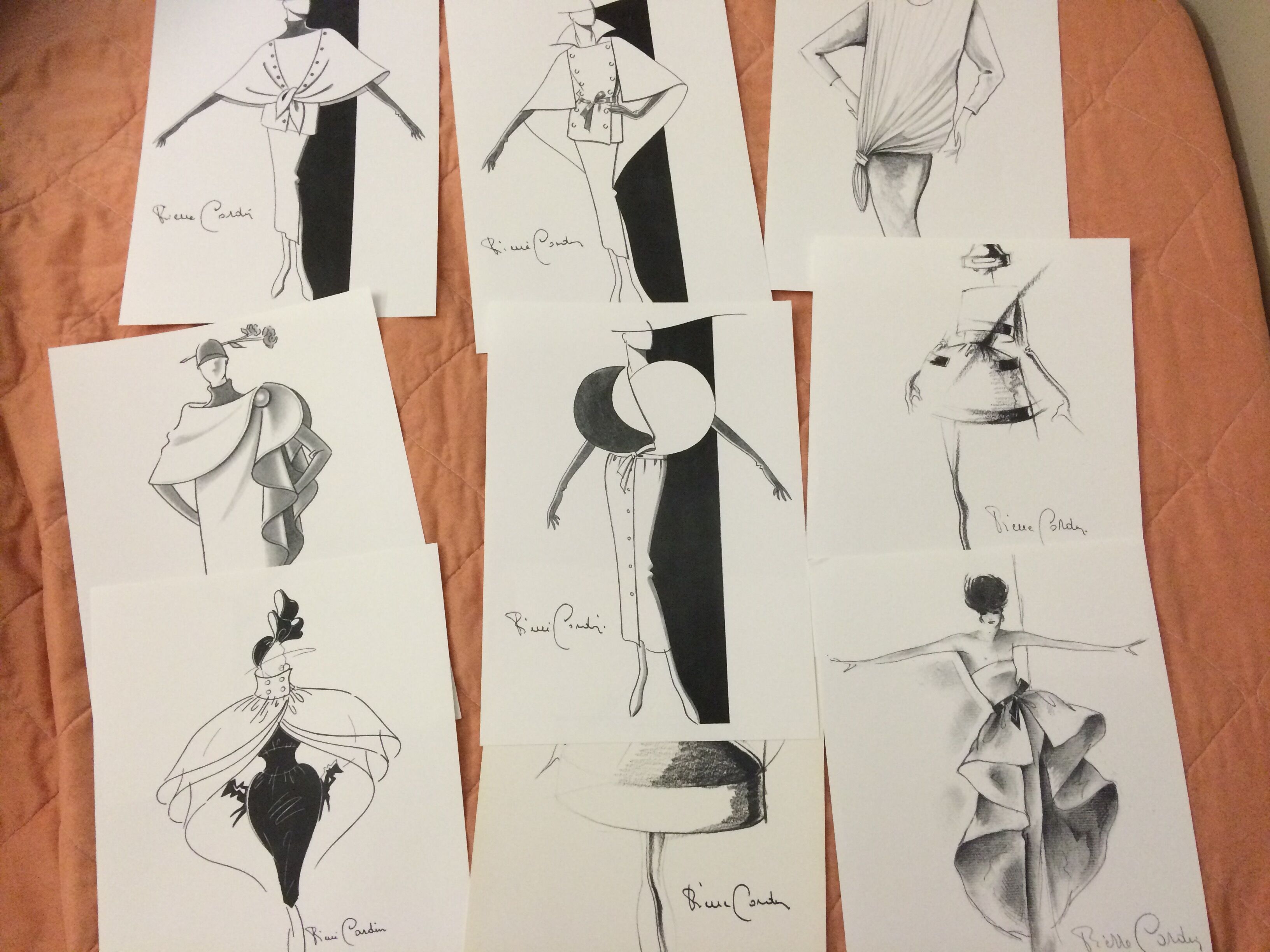 Illustration of mode or press by Pierre Cardin - 80s