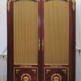 Acajou Library of Cuba Scd Empire decorated with 50 gilded bronzes