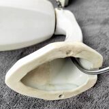 Pair of white opaline sconces early 20th century