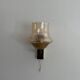 Yellow glass and brass wall light from the mid-century, 1960, Germany.