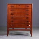 Commode en teck 6 tirroirs
