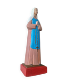 Large antique statue of the Virgin, vintage religious decoration