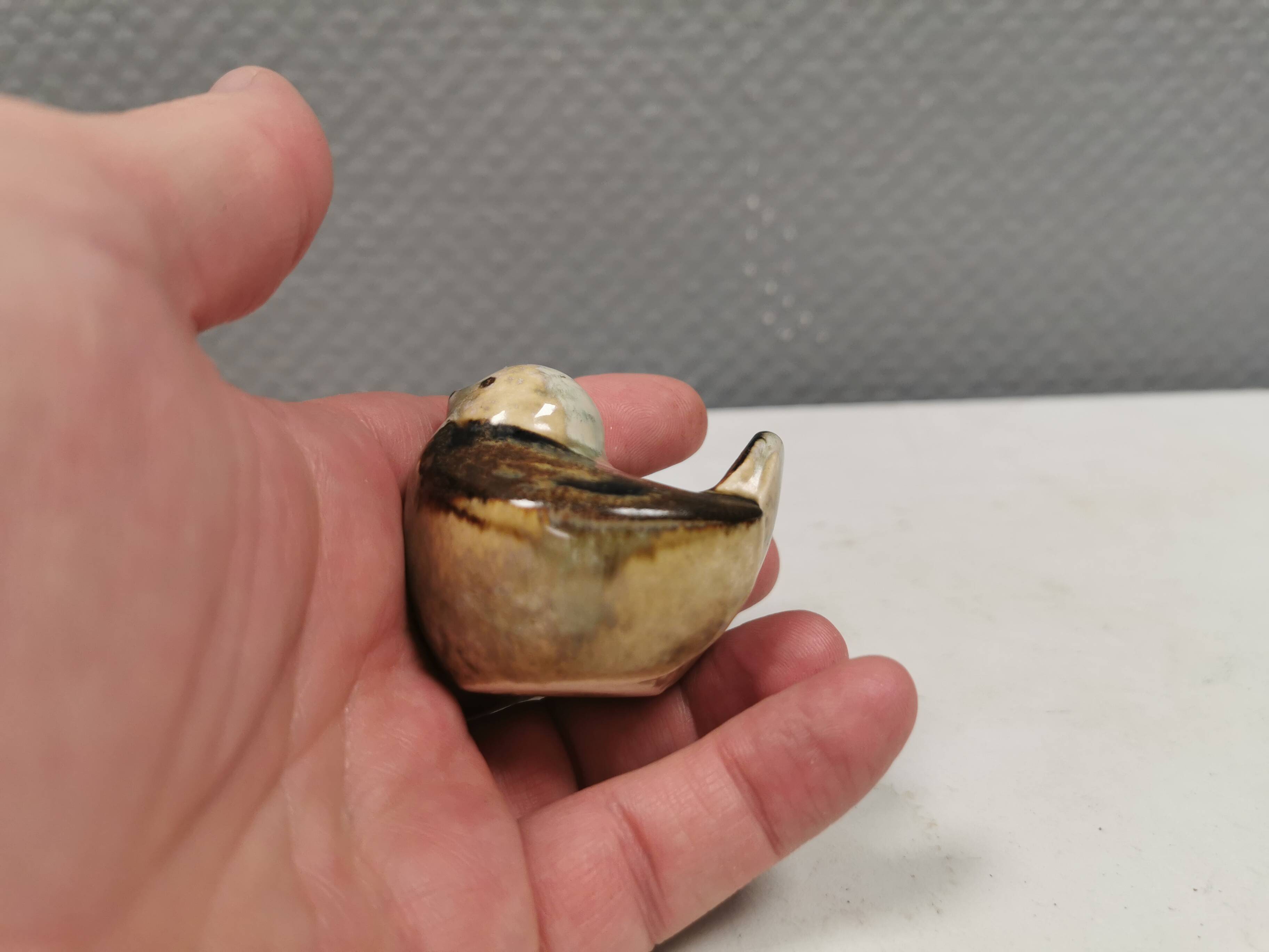 Stoneware bird designed by Joseph Simon for Søholm Denmark 1960-70s.