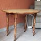 Old round table in walnut with flaps Louis Philippe