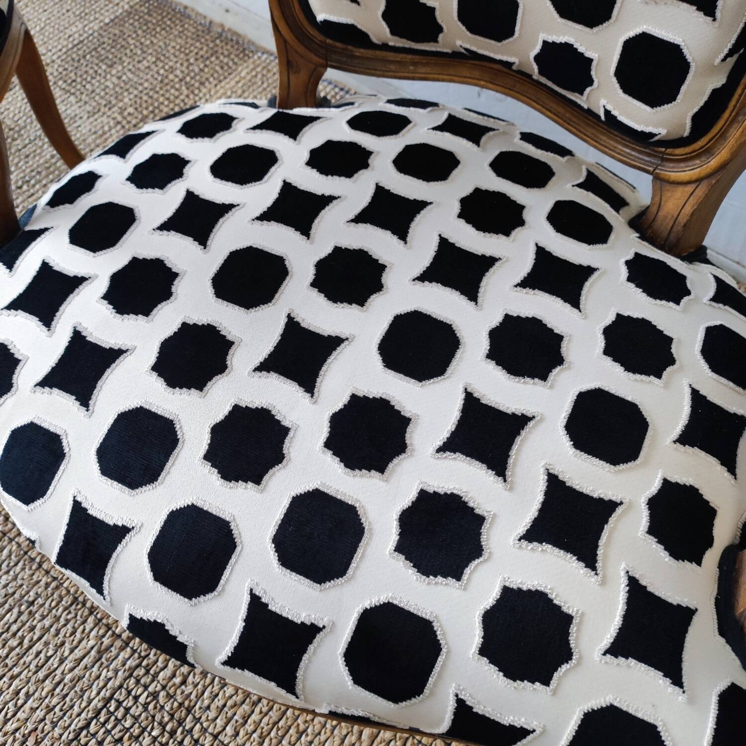 Pair of Louis XV cabriolet armchairs