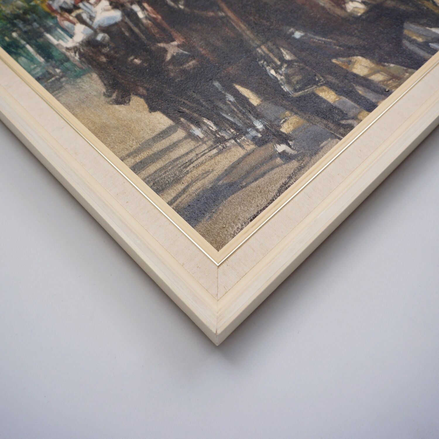 Oil on canvas painting by Eric Mason Up the Mall 1970