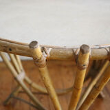 Nice rattan coffee table, vintage