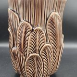 Large Art Deco Earthenware Vase Made in France 1950
