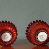 Bougeoirs en Verre "Crown" par Sigvard Bernadotte pour Lindshammar