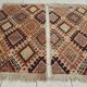 Berber rug pair of handmade bed descents 140x85cm