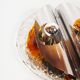 Stunning large pair of Murano glass and chrome wall lights by Mazzega