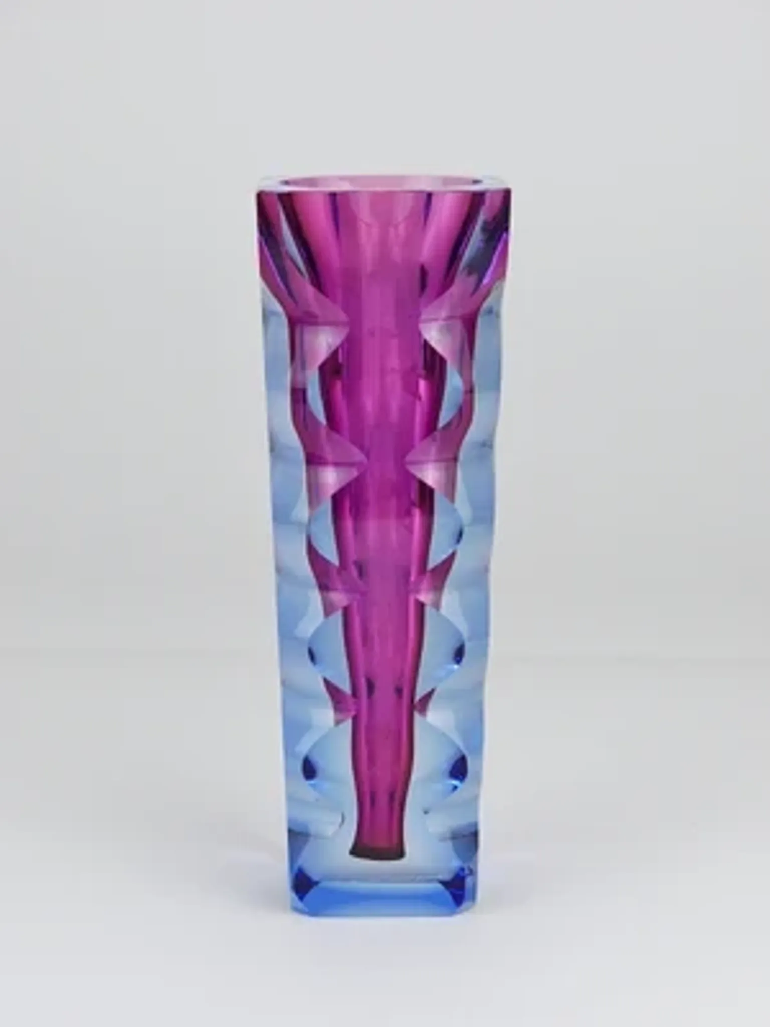 Oldrich Lipsky art glass studio vase, Atelier Exbor, Czechoslovakia, 1960s