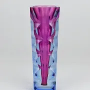Oldrich Lipsky art glass studio vase, Atelier Exbor, Czechoslovakia, 1960s