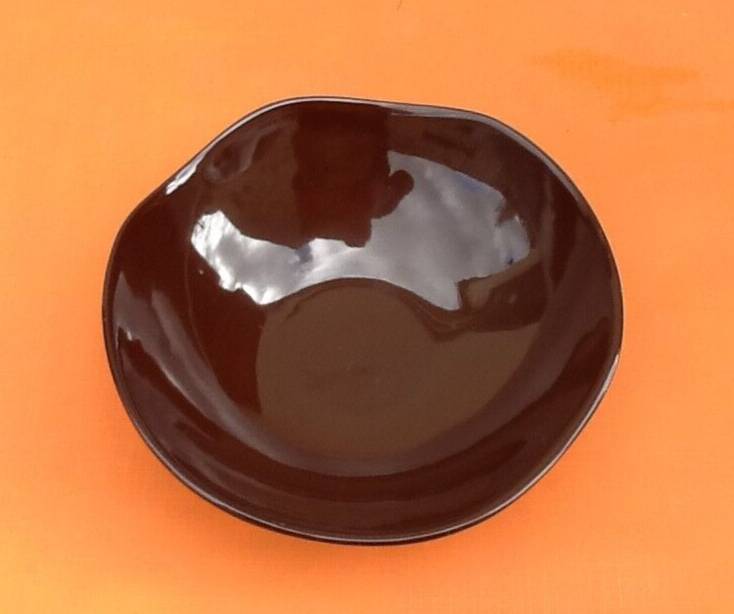 Small dish / Serving bowl Scandinavian polylobed ceramic