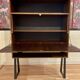 WALL MOUNTED ROSEWOOD DESK SCANDINAVIAN DESIGN.