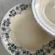 Lot 6 blue ironstone deep plates French earthenware ironstone