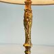 Chic bronze lamp with vintage gold patina