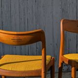 Johannes Andersen - Set of 4 danish teak vintage chairs - Produced by Uldu