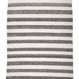 brown cream wool runner kilim , kilim for corridor  76x268 cm