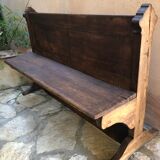 Church bench in solid wood