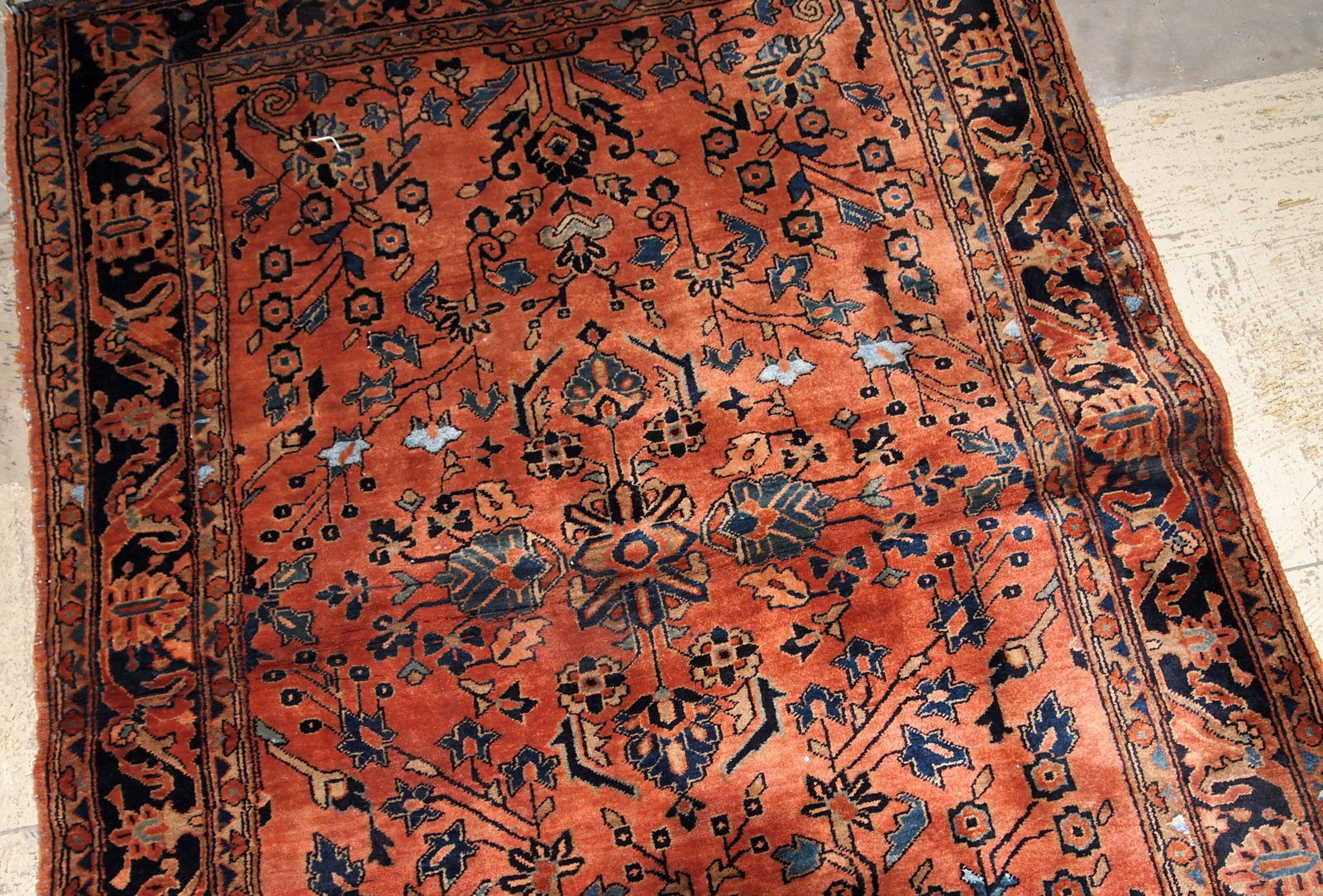 Former carpet Persian Sarouk done hand 97x155cm, 1920