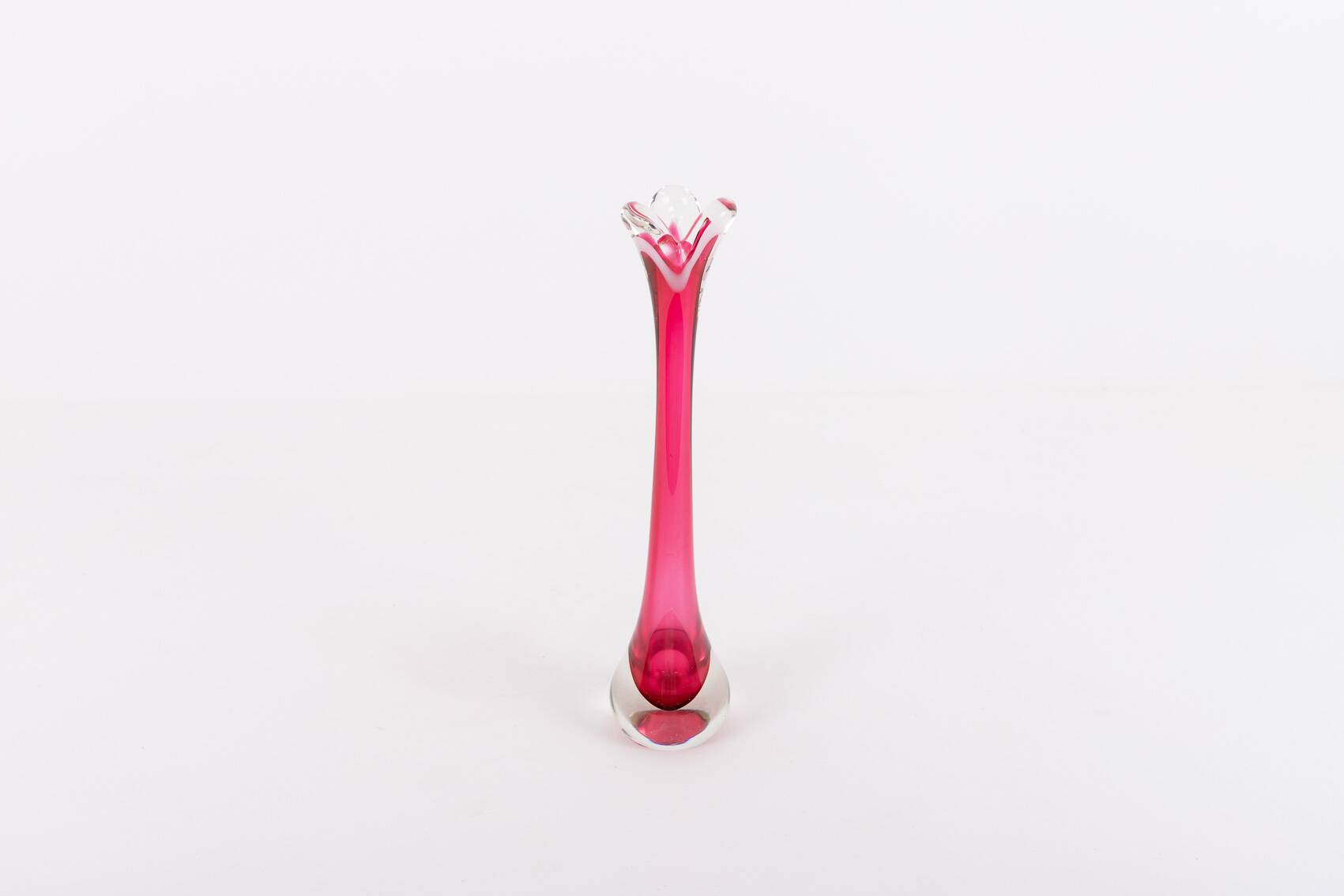 Glass vase by Paul Kedelv for Flygsfors, Sweden 1950’s