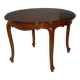Table merisier ronde /ovale 2 rallonges