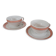 Set of 2 cups with saucers Luneville