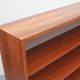 1960s book shelf in walnut, white back panel