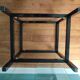 Rectangular table, end of sofa in metal and glass Vintage Vandel stone