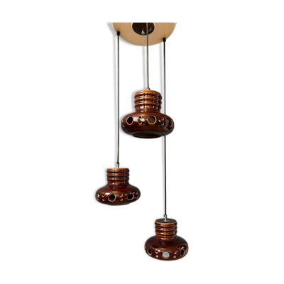 Suspension lustre céramique cascade