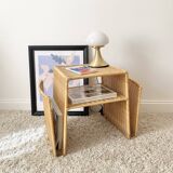 Vintage rattan side table