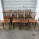 (Lot) 8 chaises bistrot estampillées Baumann