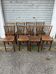 (Lot) 8 stamped Baumann bistro chairs