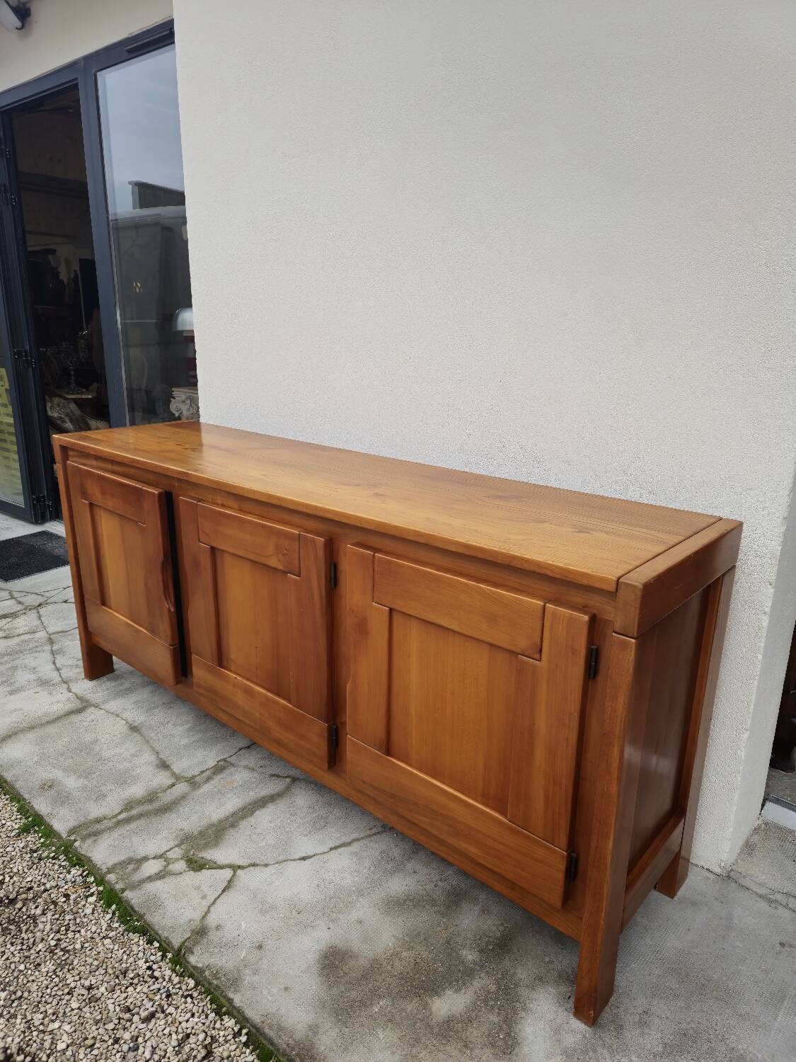 Enfilade Maison Regain in Oak with 3 vintage doors