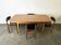 1960s–1970s Schreiber Mid-Century extending dining table with 4 matching di