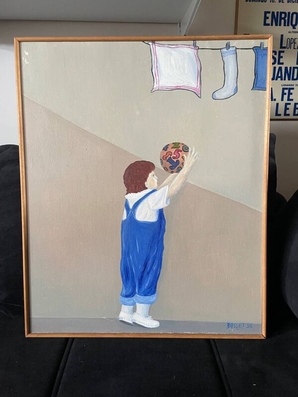 L'enfant au ballon - art figuratif contemporain