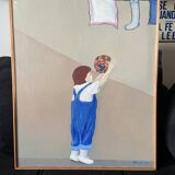 L'enfant au ballon - art figuratif contemporain