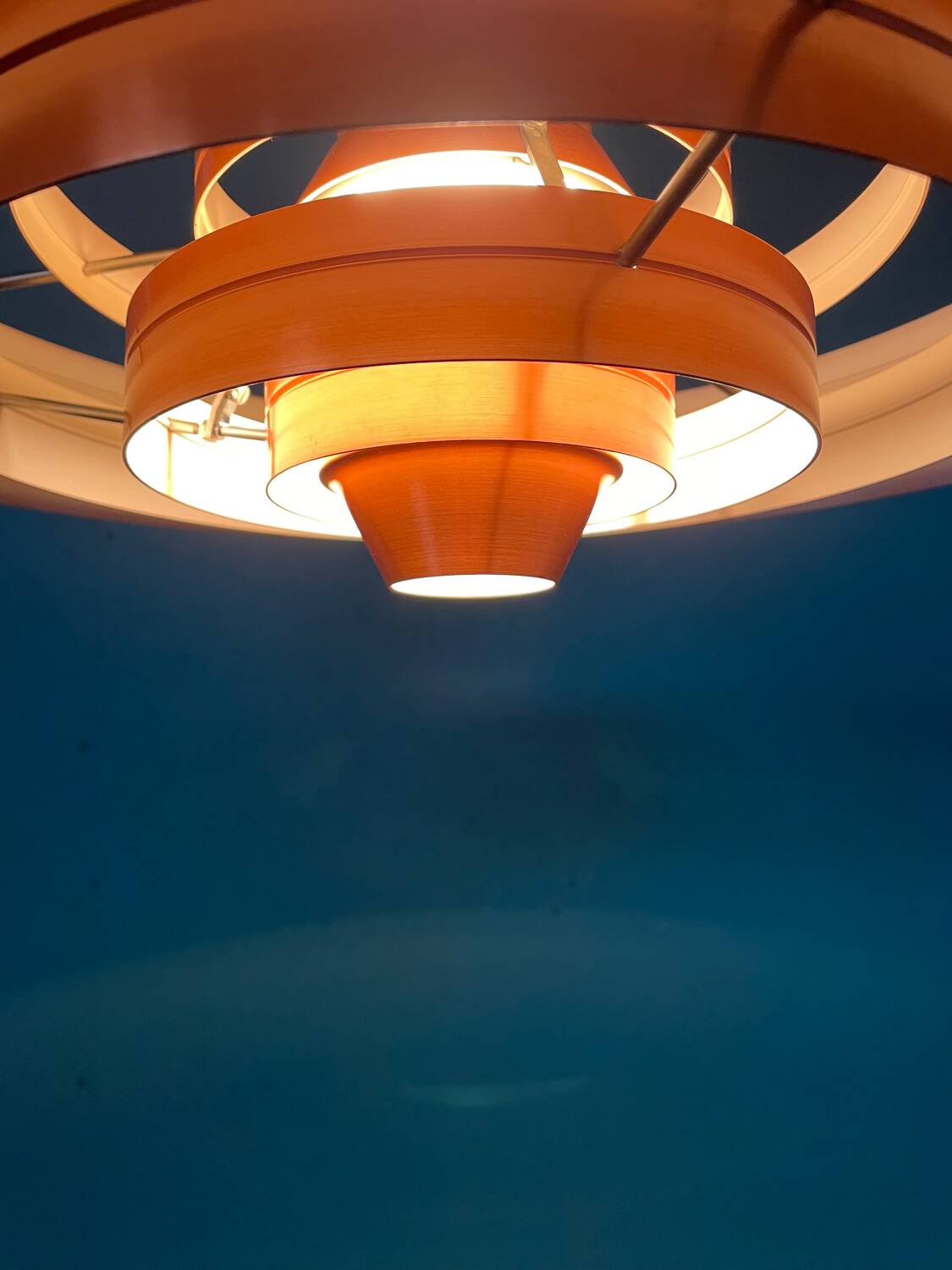 Vintage 1960s Fibonacci pendant in copper by Sofus Frandsen for Fog and Mørup