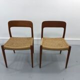 Danish Teak 56 chairs by Niels Otto Møller for J. L. Møllers